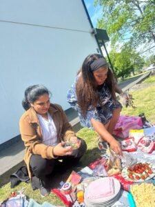 Sharing food, sunshine, and friendship – the same warmth we bring to every patient interaction.