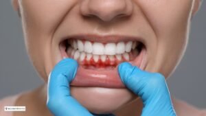 Red, tender gums
